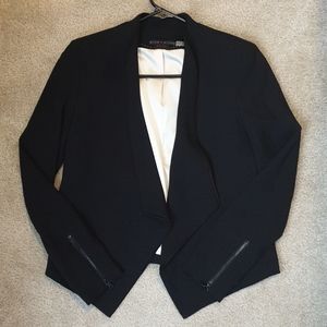 Draped Shawl Collar Blazer